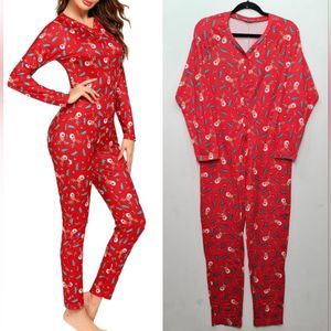 HOTOUCH Women's Onesies OnePiece Jumpsuit Romper Pajamas Christmas Size …